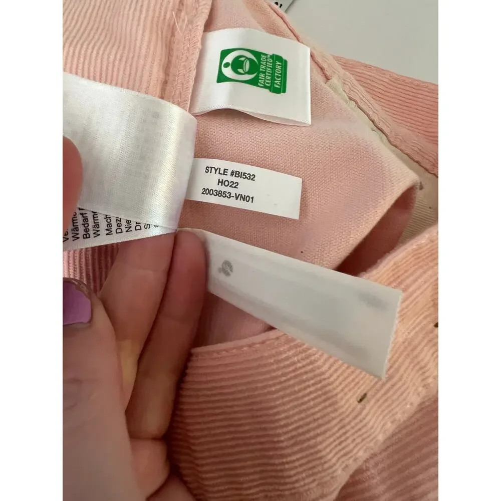J.Crew Pink Corduroy Pants Classic Straight Leg Preppy Men's W 30 L 30 FLAW